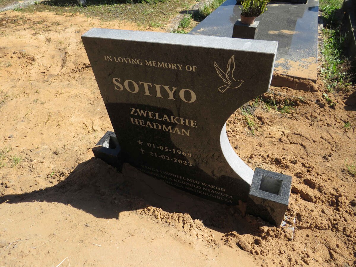 SOTIYO Zwelakhe Headman 1968-2023