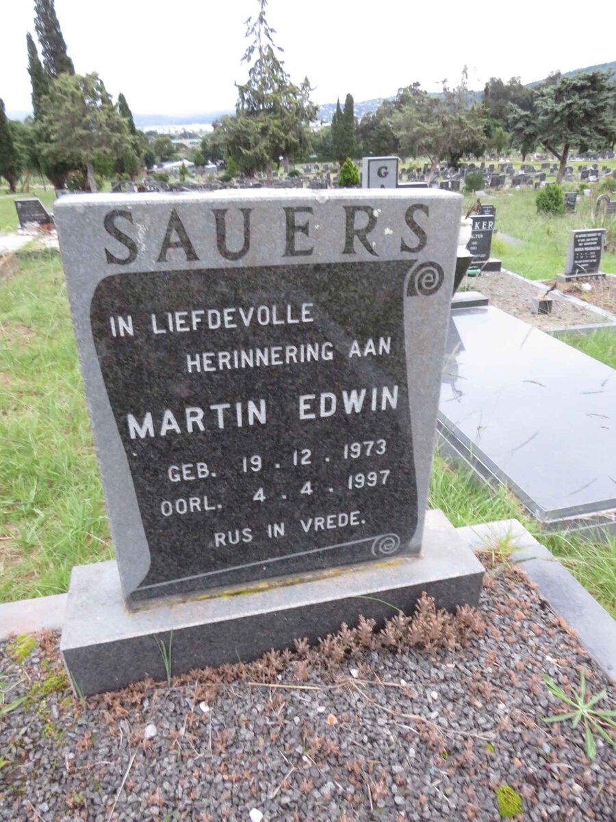 SAUERS Martin Edwin 1973-1997