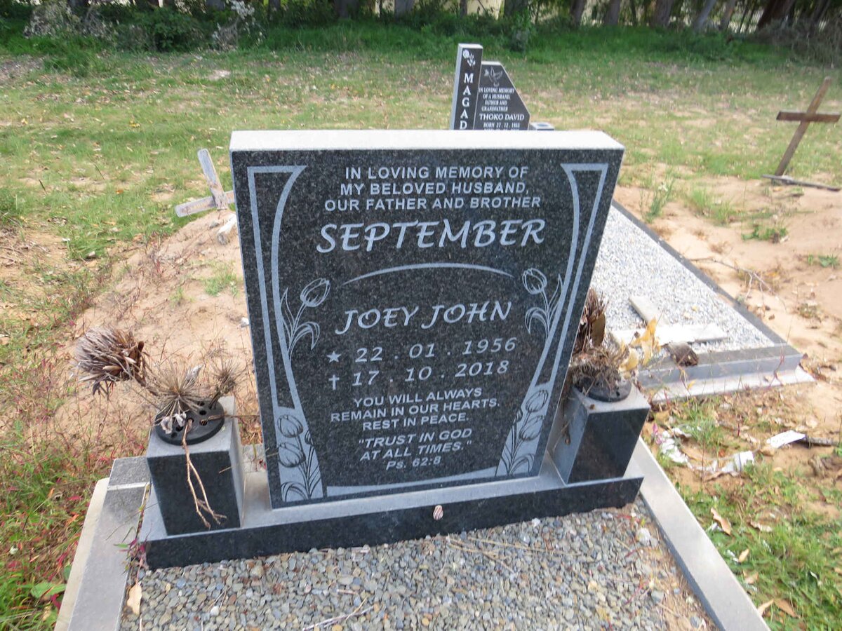 SEPTEMBER Joey John 1956-2018
