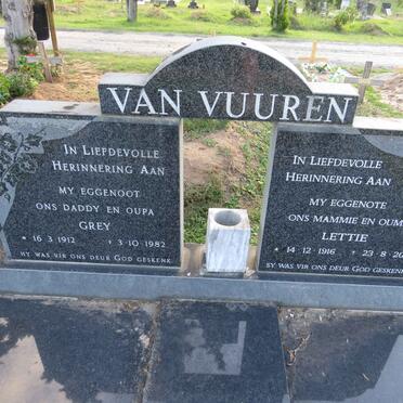 VUUREN Grey, van 1912-1982 & Lettie 1916-2012