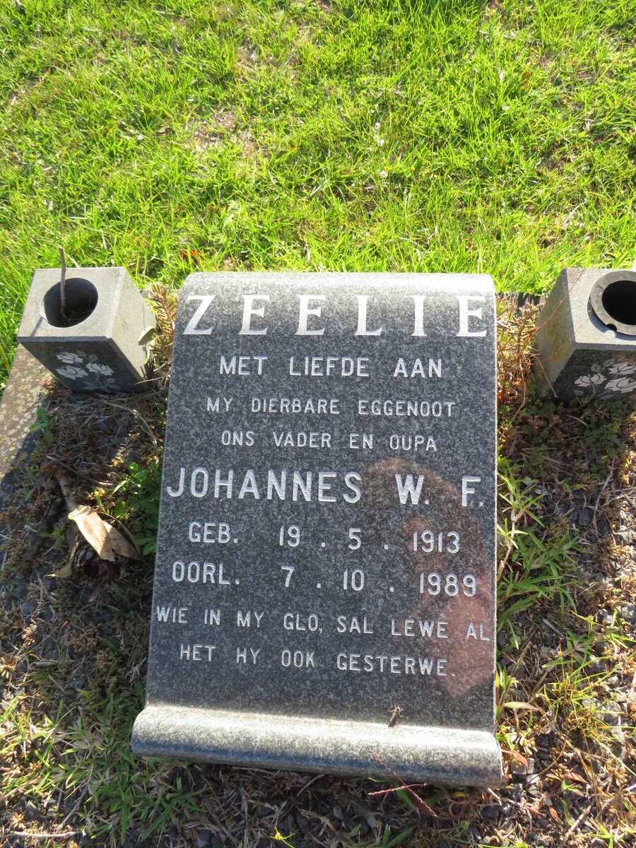 ZEELIE Johannes W.F. 1913-1989