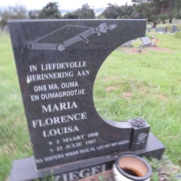 ZIEGEL Maria Florence Louisa 1898-1987