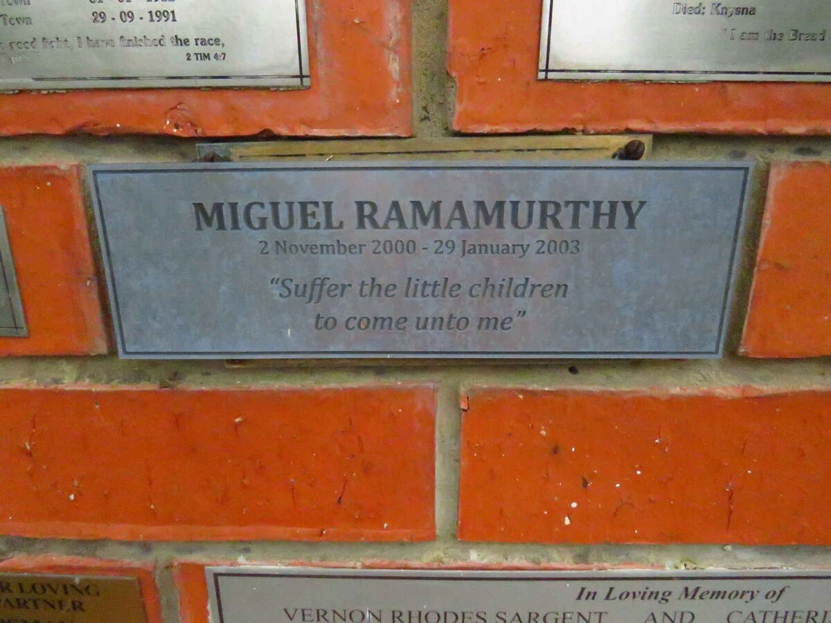 RAMAMURTHY Miguel 2000-2003
