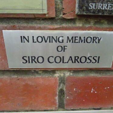 COLAROSSI Siro