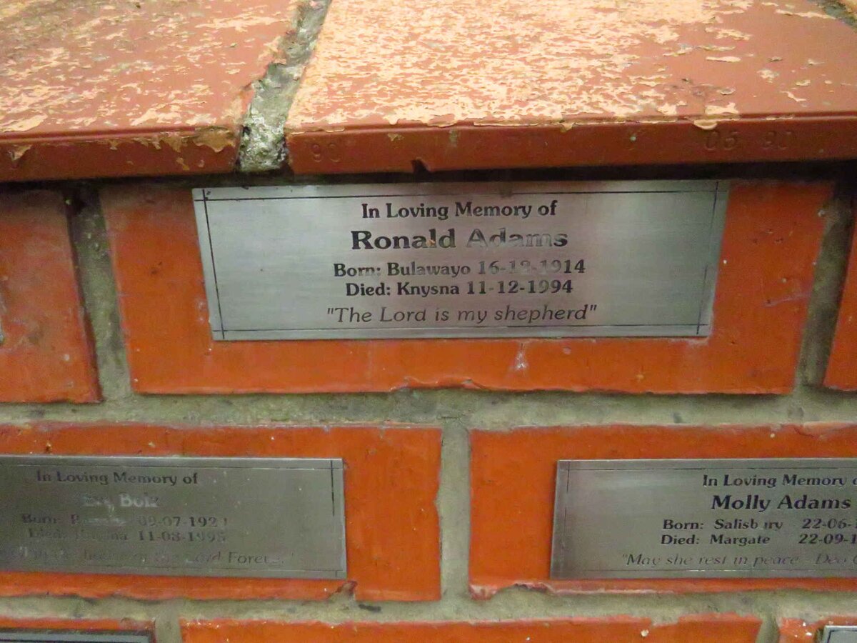 ADAMS Ronald 1914-1994