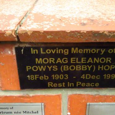 HOPE Morag Eleanor Powys 1903-1995