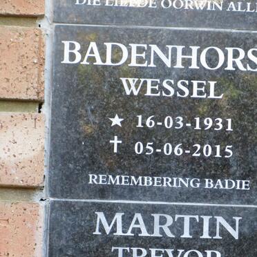 BADENHORST Wessel 1931-2015