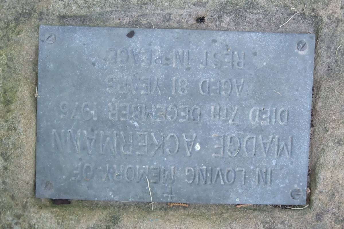 ACKERMANN Madge -1975