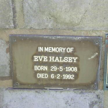 HALSEY Eve 1908-1992