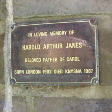 JANES Harold Arthur 1902-1987