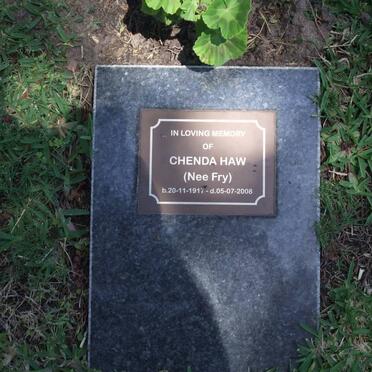 HAW Chenda nee FRY 1917-2008