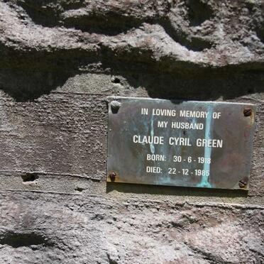 GREEN Claude Cyril 1918-1985