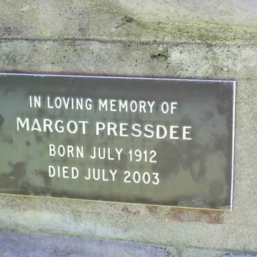 PRESSDEE Margot 1912-2003