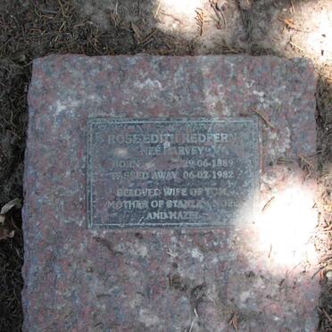 REDFERN Rose Edith nee HARVEY 1889-1982