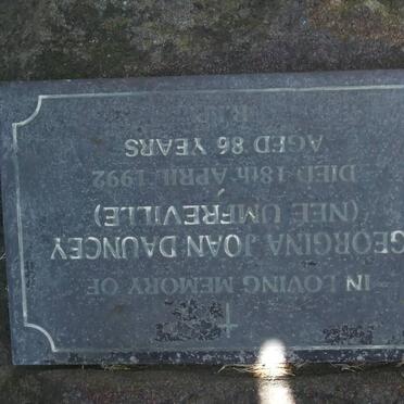 DAUNCEY Georgina Joan nee UMFREVILLE -1992 