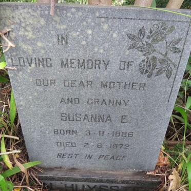 HUYSSTEEN Susanna E., van 1886-1972