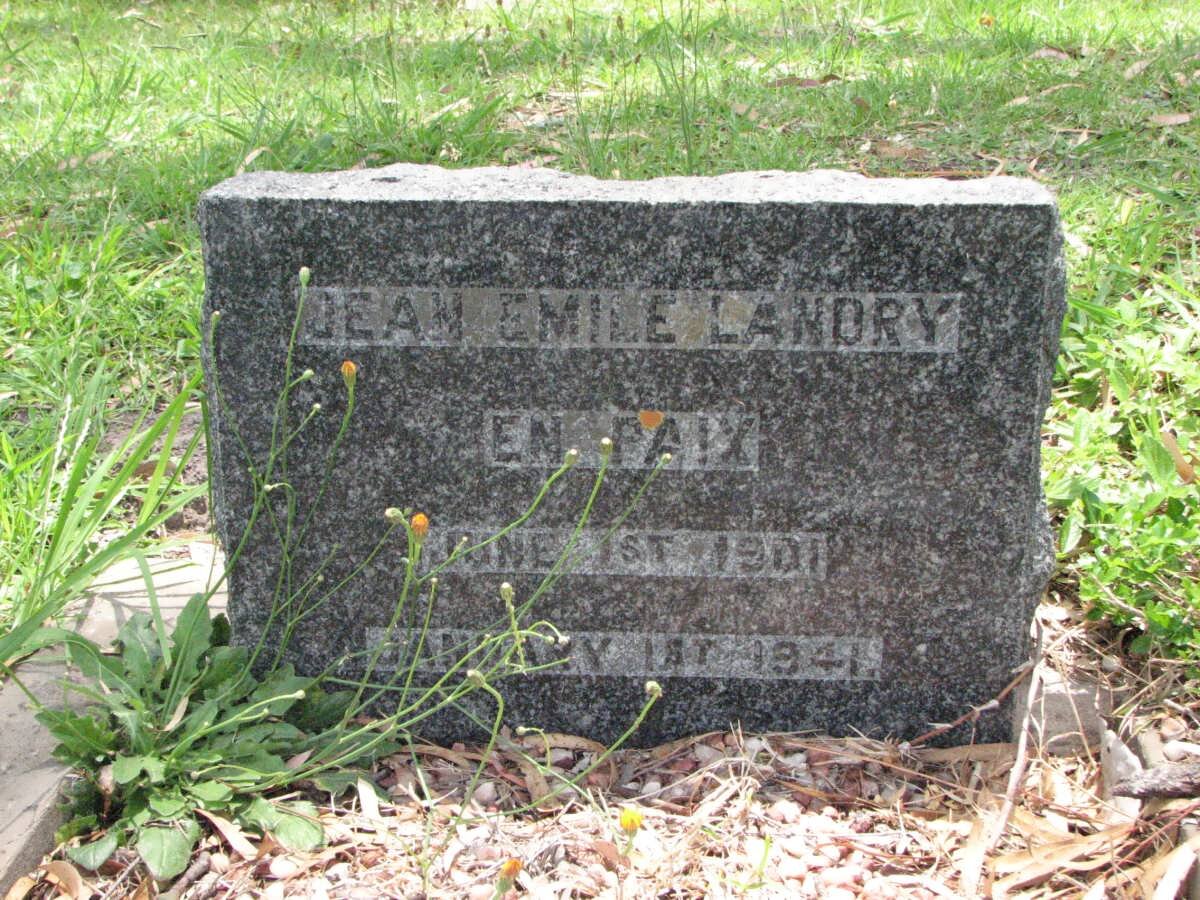 LANDRY Dean Emile 1901-1941