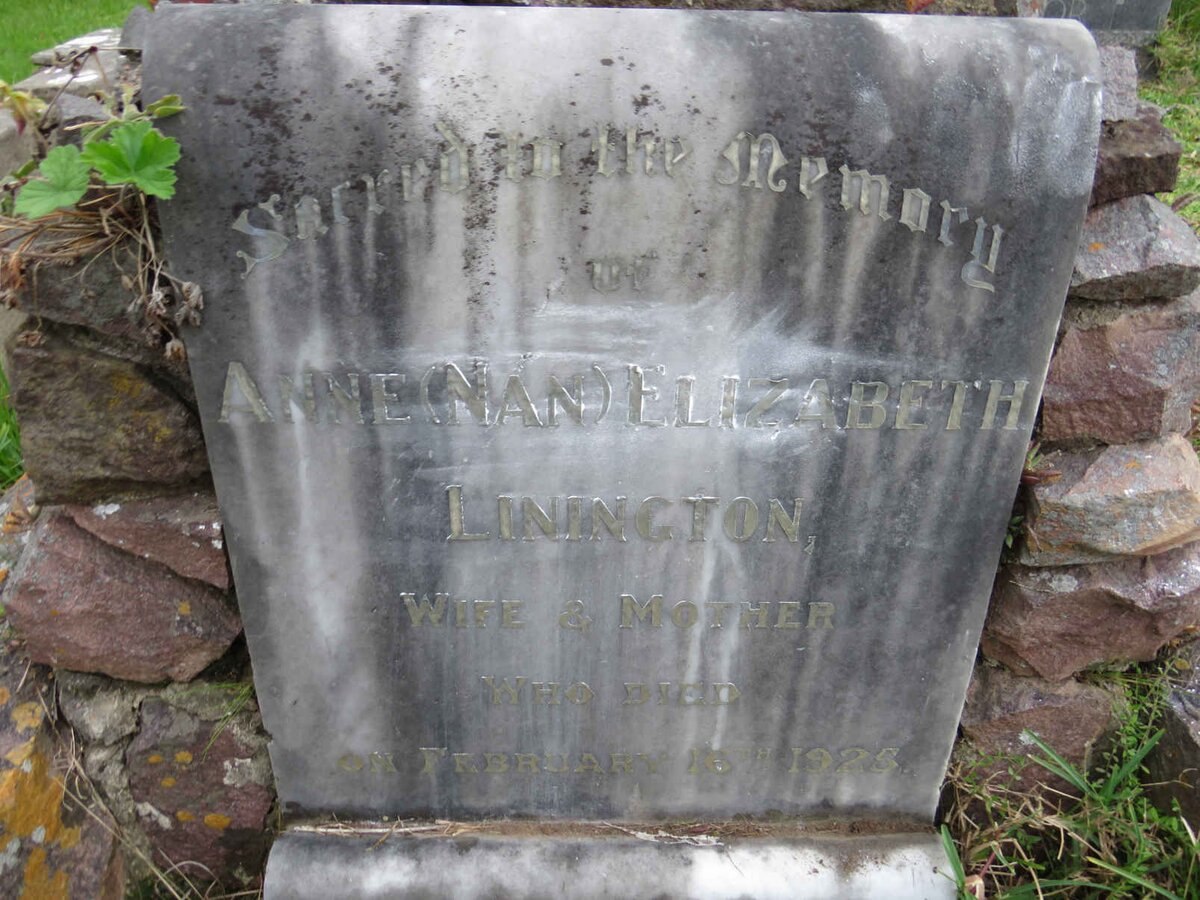 LININGTON Anne Elizabeth -1925