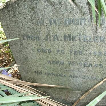 METELERKAMP Fred J.A. -1920