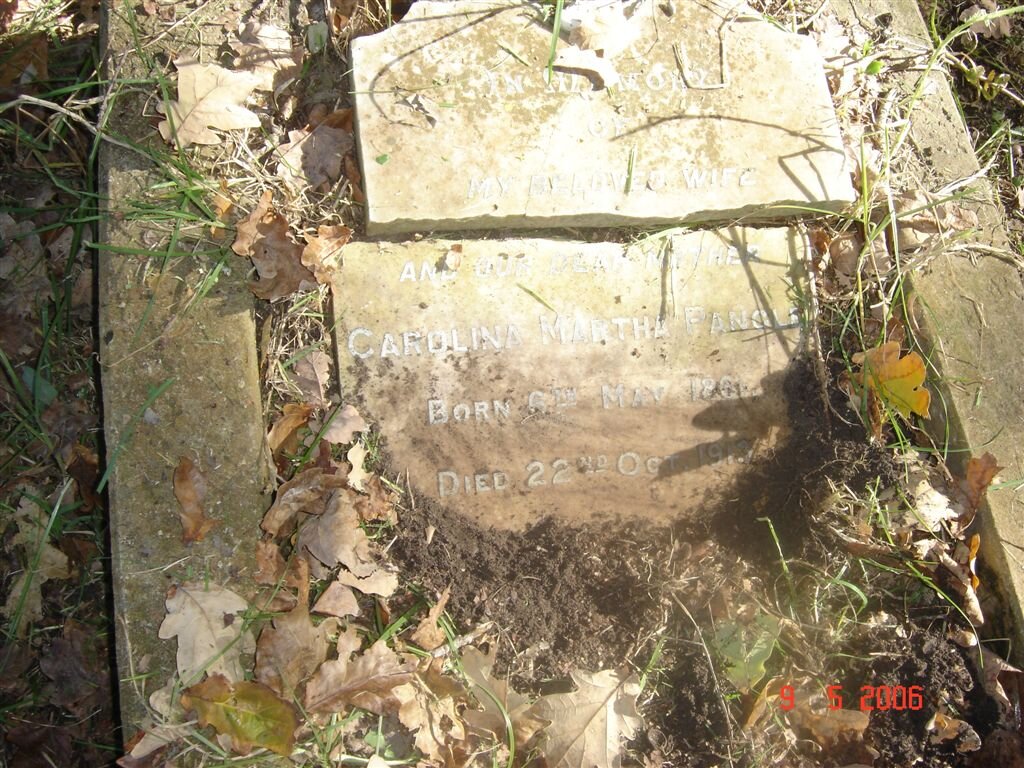 PANGLE Carolina Martha 1861-1913