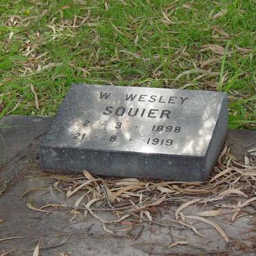 SQUIER W. Wesley 1898-1919