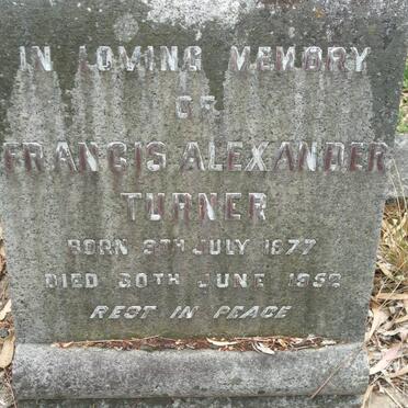 TURNER Francis Alexander 1877-1952