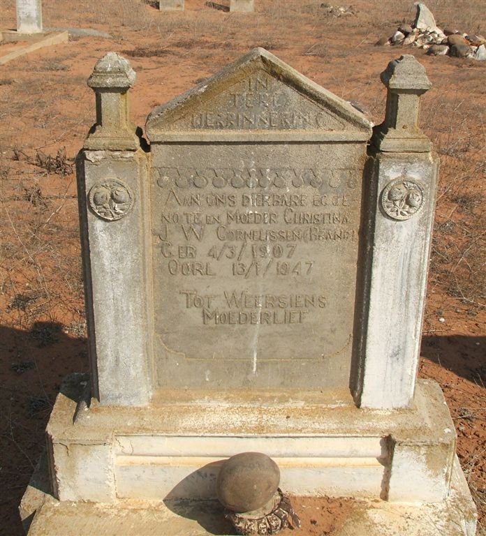 CORNELISSEN Christina J.W. nee BRAND 1907-1947