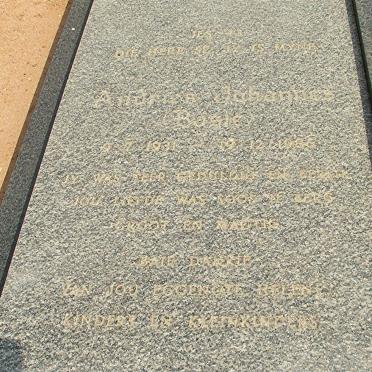 CORNELISSEN Andries Johannes 1931-1986