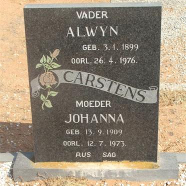 CARSTENS Alwyn 1899-1976 &amp; Johanna 1909-1973