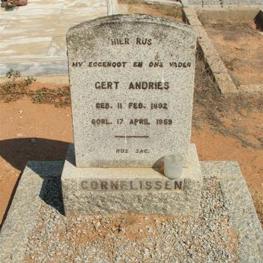 CORNELISSEN Gert Andries 1892-1959