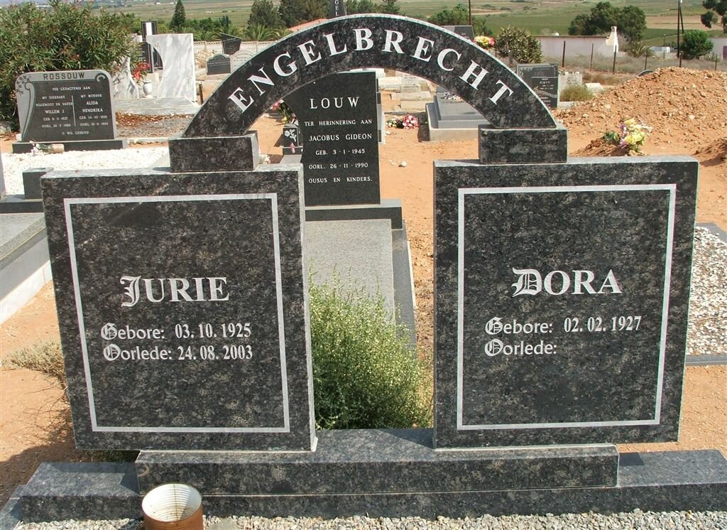 ENGELBRECHT Jurie 1925-2003 &amp; Dora 1927- 