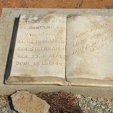 HUISAMEN Elsie nee STEENKAMP 1874-1949