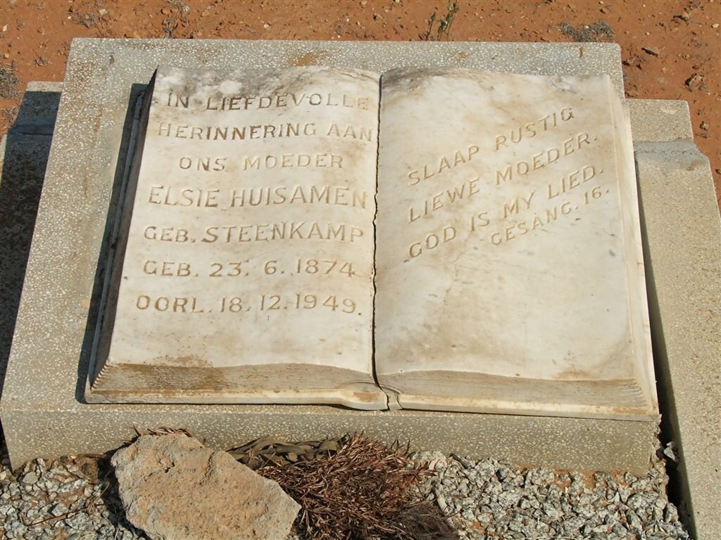HUISAMEN Elsie nee STEENKAMP 1874-1949