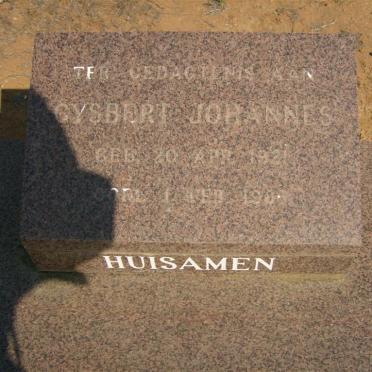 HUISAMEN Gysbert Johannes 1921-198? 