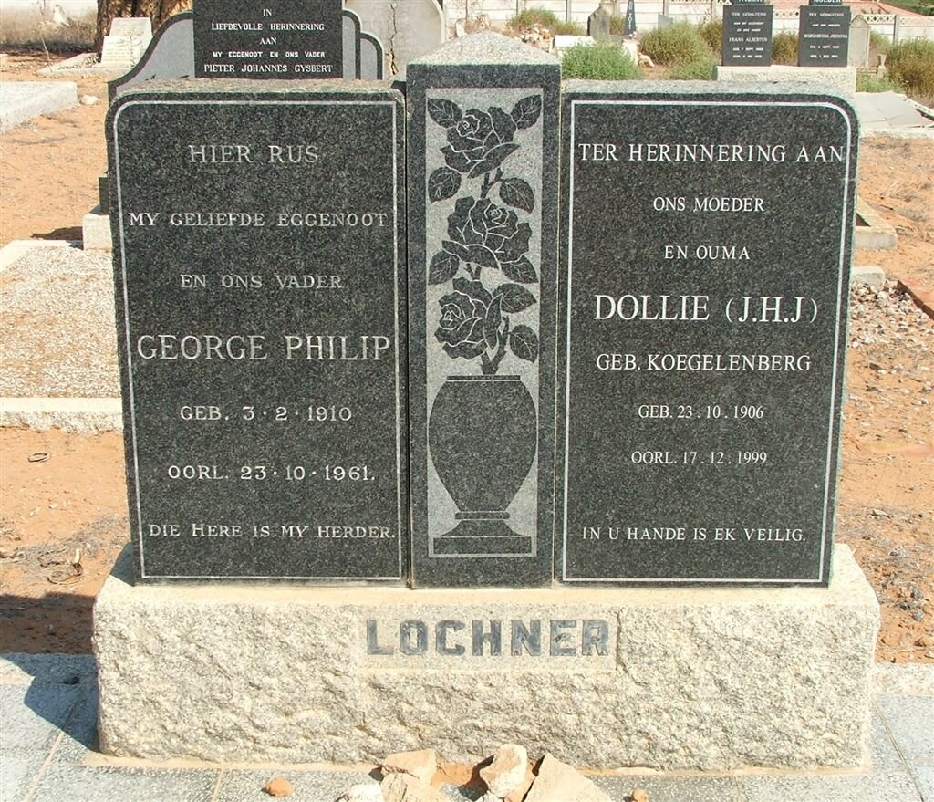 LOCHNER George Philip 1910-1961 &amp; J.H.J. KOEGELENBERG 1906-1999