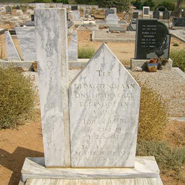 MOSTERT Johannes B. 1929-1977