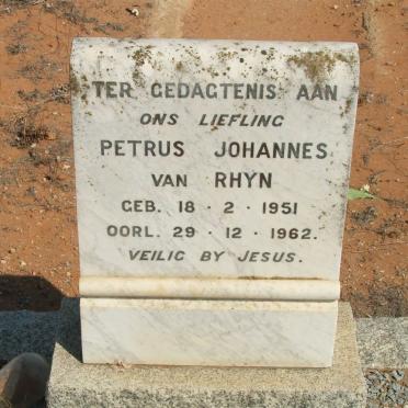 RHYN Petrus Johannes, van 1951-1962