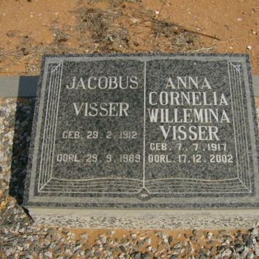 VISSER Jacobus 1912-1989 &amp; Anna Cornelia Willemina 1917-2002