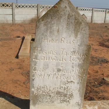 WAAL Josias Jacobus Louw, de 1929-1929