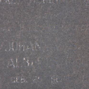 ALBERTS Johanna S.J. nee ROUX 1879-1960 