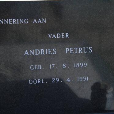 BOSMAN Andries Petrus 1899-1991