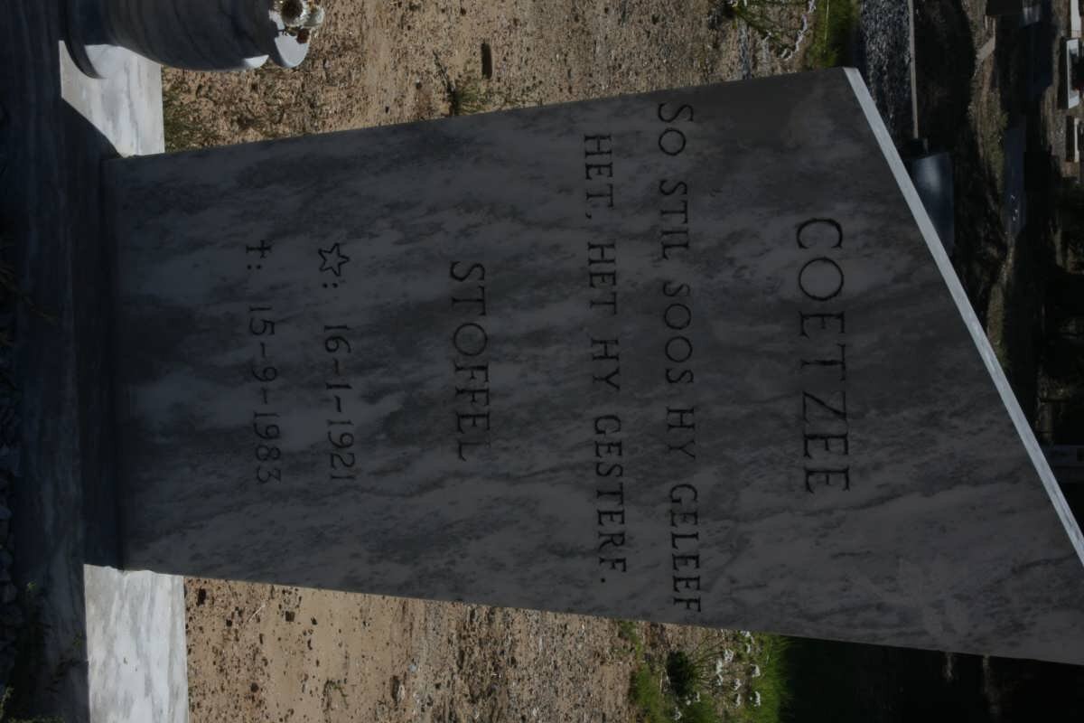 COETZEE Stoffel 1921-1983