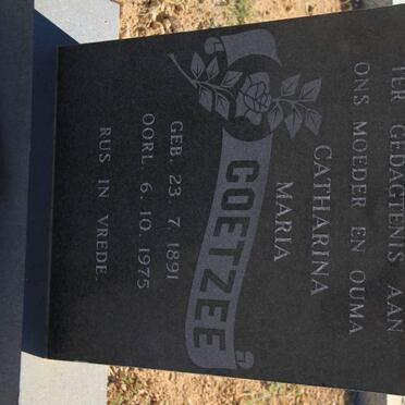 COETZEE Catharina Maria 1891-1975