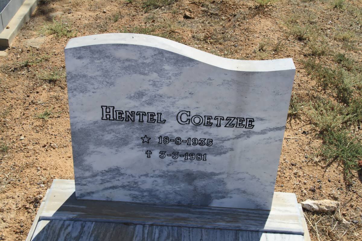 COETZEE Hentel 1935-1981