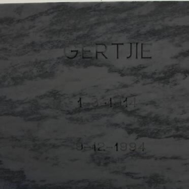 DREYER Gertjie 1914-1994