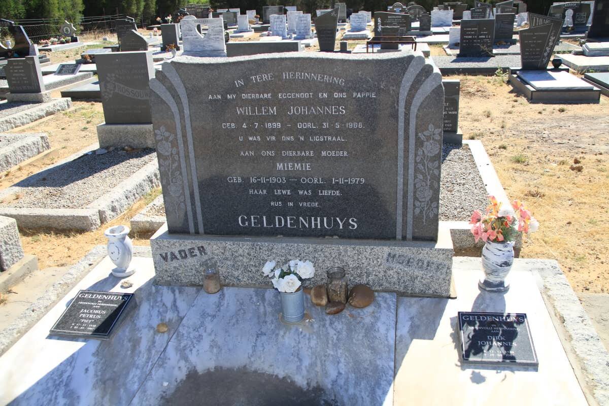 GELDENHUYS Willem Johannes 1899-1968 &amp; Miemie 1903-1979 :: GELDENHUYS Jacobus Petrus :: GELDENHUYS Dirk Johannes