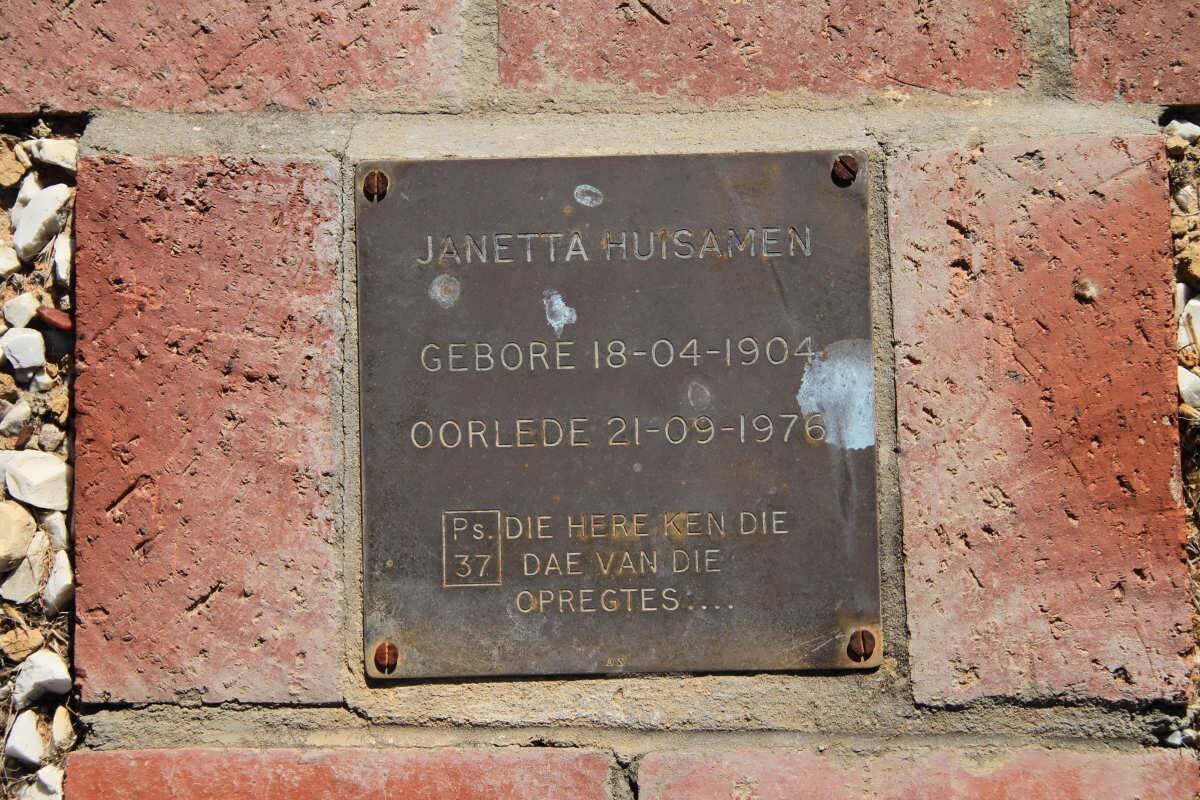 HUISAMEN Janetta 1904-1976