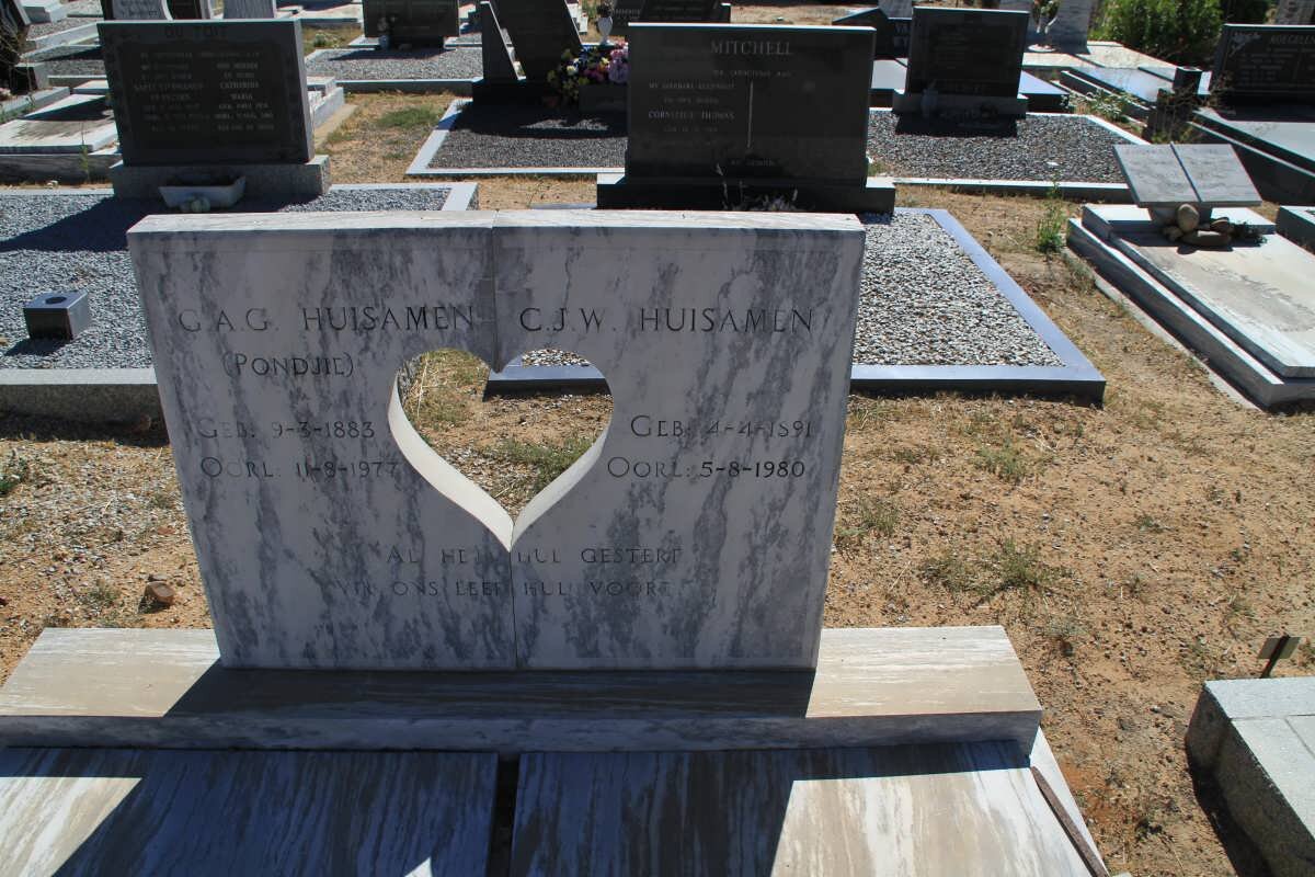 HUISAMEN G.A.G 1883-1977 &amp; C.J.W. 1891-1980