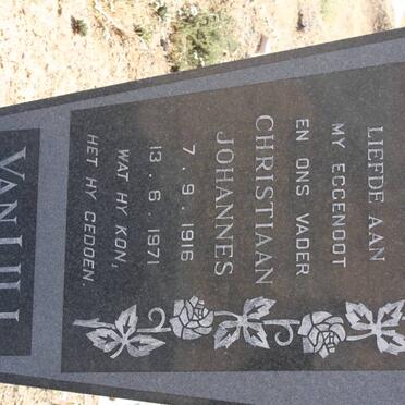 LILL Christiaan Johannes, van 1916-1971