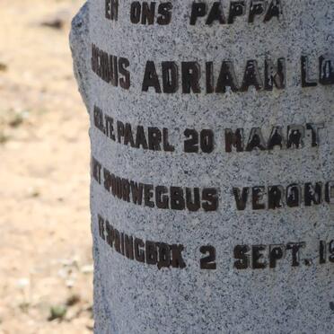 LOUW Jacobus Adriaan 1910-1946